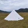 Tält och skyddsrum överdimensionerade pyramidtält med snö kjol skorsten utomhus camping tält vandring markis skydd teepee tipi 5m q231117