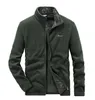 Мужские куртки мужские зимние плюс размер флисовая термокуртка с воротником-стойкой повседневная модная уличная военная тактическая ветрозащитная куртка мужская M-7Xl 231115