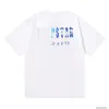 Designer Modekleidung T-Shirt Luxus Herren lässige Tees New Jinmei Trapstar Blue Sky White Cloud 230g Doppelgarn reines Baumwoll Kurzarm T-Shirt Männer Frauen Frauen