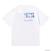 Designer Fashion Clothing T-shirt Luxe heren Casual T-stukken Nieuwe Jinmei Trapstar Blue Sky Sky White Cloud 230G Dubbele garen Pure katoenen korte mouw T-shirt Men vrouwen