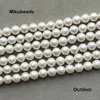 Armband Ohrringe Halskette Naturperle 6–7 mm glatte runde lose Perlen für Schmuckherstellung DIY Armbänder Halskette Großhandel 231115