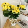 Bouquet de fleurs décoratives artificielles, fausses fleurs de géranium pour jardin, maison, intérieur et extérieur, plante de fête, belle