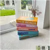 Decorative Objects & Figurines Decorative Objects Figurines Books For Rooms Vacation Style Fake Decorations Coffee Table Ornaments Hom Dhe3F