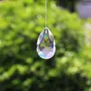 Chandelier Crystal 30mm Tear Drop Crystals Prism Sun Catcher Clear Glass Parts DIY Hanging Pendant Jewelry Spacer Faceted