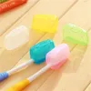 Nytt 1/5st Portable Tooth Brush Head Protective Cover Dammtät huvudskydd Tandborstehuvudskydd Fall för resevandring camping