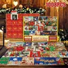 Storage Holders Racks 24pcs Christmas Advent Calendar Puzzle Toys Xmas Countdown Creative Jigsaw Gifts for Kids Adults 2024 Happy Year 231114