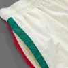 Womens Designer t shirt Shirt Ceiling Grade Casual Guard Pants Double Red Green Striped Nylon Shorts