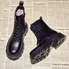 Boot S Winter Combat 2023 Fur Black Platform For Women Punk Gothic Shoes Ankel Female Brand Designer 231115