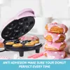 Bread Makers Donut Maker Machine 700W Double-sided Heating Non-stick Coating 7 Doughnuts Electric For Breakfast Dessert