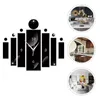 Wall Clocks Household Clock Sticker Office Removable Stickers The Acrylic Hanging Decor
