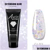 Nail Gel Glitter Nail Extenion Gel 15Ml Acrylic Hard Crystal Glue Polish Builder Tips Enhancement Quick Extension Manicure3048395 Drop Dhorl