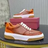 Top Marque 23s / s Perforé Gancini Hommes Baskets Chaussures En Cuir De Veau Grainé Mesh Gancio Casual Marche De Haute Qualité En Plein Air Skateboard Marche Eu38-46