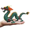 Objets décoratifs Figurines Figurine de dragon chinois Ornement de bureau en PVC Statue de dragon Feng Shui pour la décoration intérieure Cadeaux pour enfants Couleur vive 231114