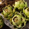 Decorative Flowers 4Pack Artificial Artichoke Vegetables And Fruits For Home Wedding Party Table Decoration (Green)