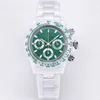 Luxur Designer Premium Mens Watch 43mm VK Quartz Movement Chronograph Fashion Design Glow Mens Wristwatch kan lägga till vattentätt safirglas