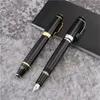 Stylo d'affaires à encre bleue/rétractable, papeterie de fontaine cadeau, stylo d'écriture classique de haute qualité pour anniversaire, noir Xfhnl