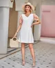 Casual Dresses Zoctoo Sexy Fashion Party Club Wedding Guests Street Wear V-neck Pullover High Waisted Elegant For Women 2023