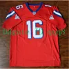 Sl 16 Shane Falco les remplacements Red White Movie Football Jersey Ed Size S-xxxl