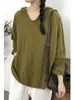 Women's T Shirts Bamboo Cotton Women T-shirt Hooded 2023 Autumn Spring Pullovers Solid Color Casual Thin Loose Basic Tops Female