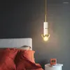 Lampes suspendues moderne cristal lampe à Led pour la maison salle à manger cuisine noir plafonnier lustre nordique suspendu Restaurant luminaire