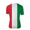 Мужские рубашки T Италия Молодежь DIY Сделано на заказ номер номер рубашка нация флаг итальянская страна италия колледж печати для логотипа