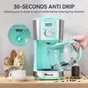 12-Tassen-programmierbare Kaffeemaschine, Tropfkaffeemaschine Kaffeebrauer mit Timer, Anti-Drip-Topf, wiederverwendbares Filter, automatische Warmfunktion für