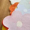 Dywan dekoracyjny kwiatowy domek kolorowy gęsty sypialnia nocna nieregularna duża obszar dywanika modna nie do mycia mata podłogowa 230414