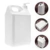 Storage Bottles Half Gallon Jugs Glass Pump Water Jug Dispenser Liquid Laundry Detergent Shampoo Push Type Large