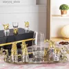 Wine Glasses Chinese Zodiac Wine Glass Set Ancient Beast Head Glass Liquor Wine Set Home A Cup Gift Spirit Glass Q231115