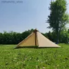 Tentes et abris 1 personne randonnée Camping tente ultralégère Rodss pyramide tente 4 saisons sac à dos tente extérieure étanche auvents pare-soleil tente Q231117