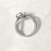Bandringar mode kvinnor smycken ring eleganta kristall strass ring för kvinnor tillbehör brud bröllop fest ring presentförlovningsringar 231114
