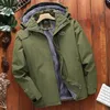 Mens Down Parkas Plus L8XL Men Winter Thick Fleece Waterproof Jacket Quality Outdoor Jet Ski Snow Warm Coat Outwear 231114