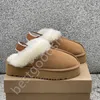 Dames Tazz Slippers Tasman Bont Slippers Klassieke Ultra Mini Platform Laars Mosterdzaad Slip-on Les Petites Suède Wolmix Comfort Winter Designer Booties Ugss Laarzen