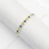 Bracelet de perles à brins, Design croisé, couleur originale, tricot à la main, bohémien, marée réglable, géométrie Simple, perle de riz