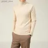 Men's Sweaters Mens Winter High-neck Pullover Sweater Oversize Thick Turtleneck Knitted Sweaters Green Yellow Knitwear Knit Top Pullovers Xxxl Q231115