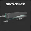 フリーシッピングホームシアター40W Bluetooth Soundbar TV Aux Optic Bluetooth Soundbar SpeakersベースサウンドバースピーカーTV UOXLD