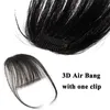 Bangs SEGO Kleiner kurzer 3D-Lufthaar-Pony mit Bügeln, Echthaar, Remy-Clip-in-Haarverlängerung, natürliches Fransen-Haarteil für Frauen 231114