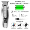 Hårtrimmer 5027 Professional Clipper Justerbar hastighet LED LCD Digital snidning USB -laddningsbara män Skägg frisyr pusher 231115