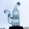 Thick Glass Bong Hookahs 12 Arms Tree Percolator Perc Oil Rigs Double Dab Rig 14mm Female Male Joint Water Pipes LL