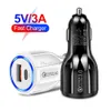 30W 18W Szybki szybki ładunek PD USB C ładowarka samochodowa 2ports QC3.0 Auto Power Adapter dla iPhone'a 12 13 14 15 Samsung Tablet PC GPS M1