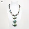 Collane a ciondolo jk 20 "collana di guscio di paua abalone