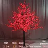 Juldekorationer LED Artificial Cherry Blossom Tree Light Christmas Light LED-glödlampor 0,8-2 m höjd Regntät utomhusanvändningsgård Trädlampa LT636