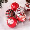 Christmas Decorations 3pcs 8cm Balls Original Gifts Decoration 2024 Tree Gift Pendants Baubles 231115