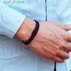 Łańcuch New Minimalist Men Bransoletka Rope Podwójna warstwa przetrwanie Braclet Homme Akcesoria chłopak prezent magnetyczny Kurek pulsera hombrel231115