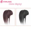 Bangs for Braid pannband Bangs Syntetiska Bangs Hårförlängning Fake Fringe Natural Hair Clip on Hairpieces For Women Invisible Natural 231114