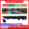 Car DVRs 3840*2160P 4K DashCam WIFI 415 Car DVR Video Recorder Rearview Mirror GPS Track Dual Lens Auto Registrar Night Vision 24H Park Q231115