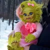 Brinquedo reborn bebê atacado realista dos desenhos animados boneca simulação de natal crianças presentes de halloween pelúcia criança brinquedos dropshippin popular