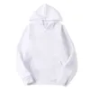 Sublimatie blanco hoodies wit sweatshirt met capuchon voor dames heren briefprint shirts met lange mouwen voor doe-het-zelf 1115