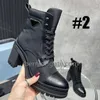 Bottines à la mode en cuir de qualité supérieure pour femmes, bottes à la mode en cuir et en tissu, 2Styles