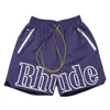 Designer Rhude Shorts Summer Fashion Beach Pants Men High Quality Street Wear Pants Mens Shorts